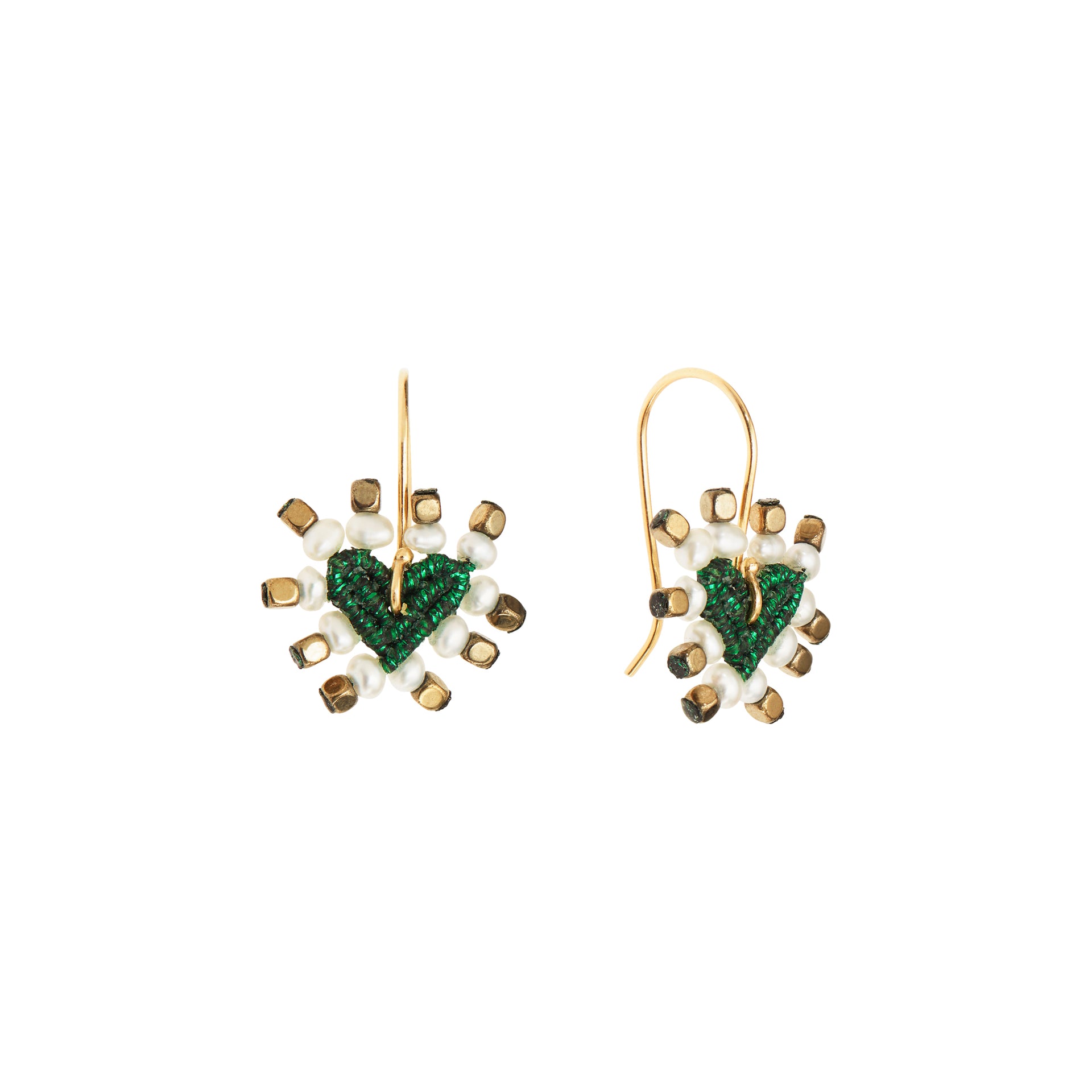 Amore Mio Green Earrings