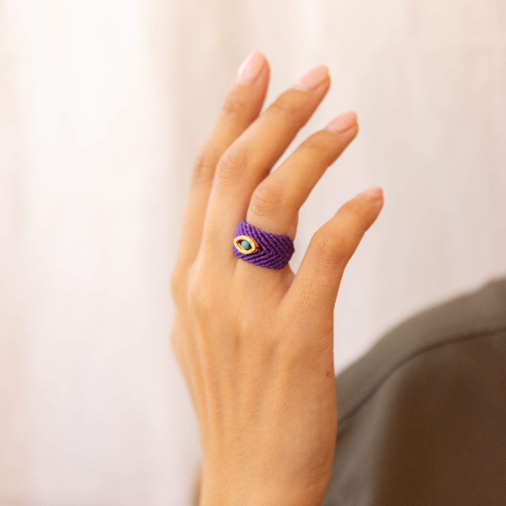 Anatolia Eye Ring (with howlite)