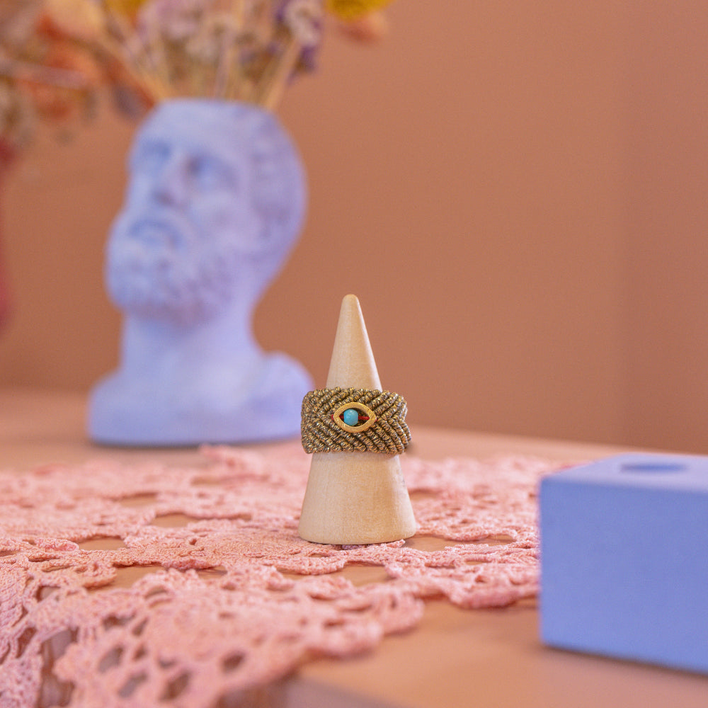 Anatolia Eye Ring Bronze(with howlite)