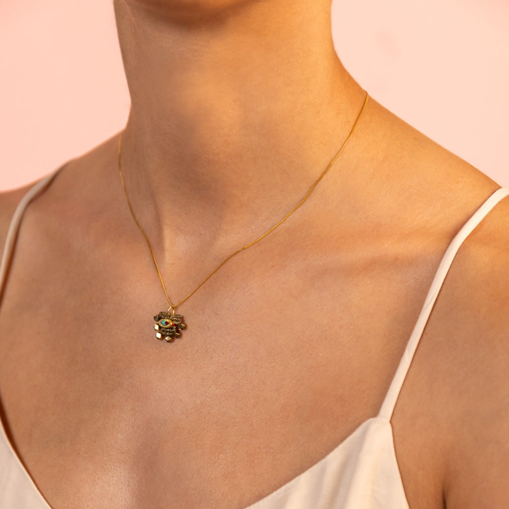 Anatolia Eye Necklace Green(S)