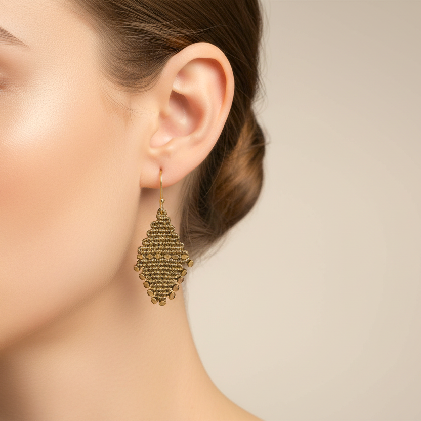 Faidra Earrings Bronze(Medium)