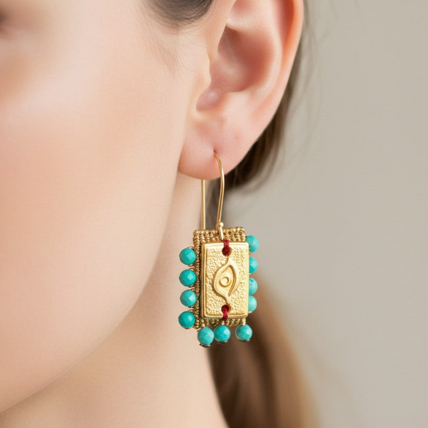 Essaouira In Turquoise Earrings
