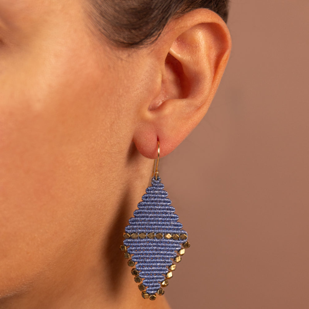 Faidra Earrings Light Blue(Large)