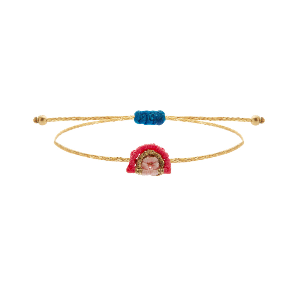 Rainbow Macrame Bracelet