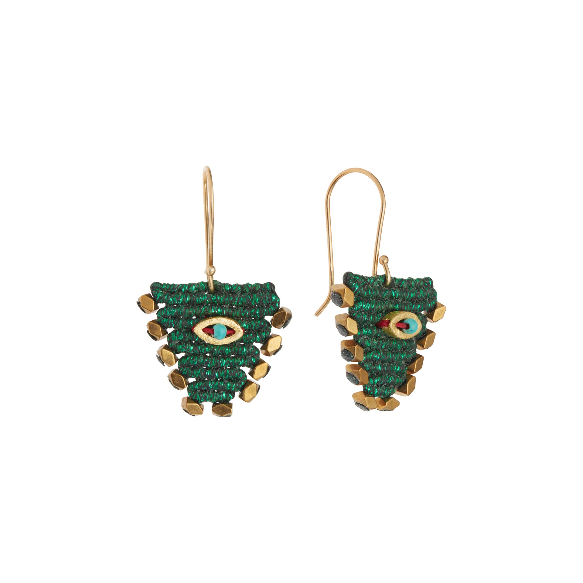 Anatolia Eye Earrings Green (M)