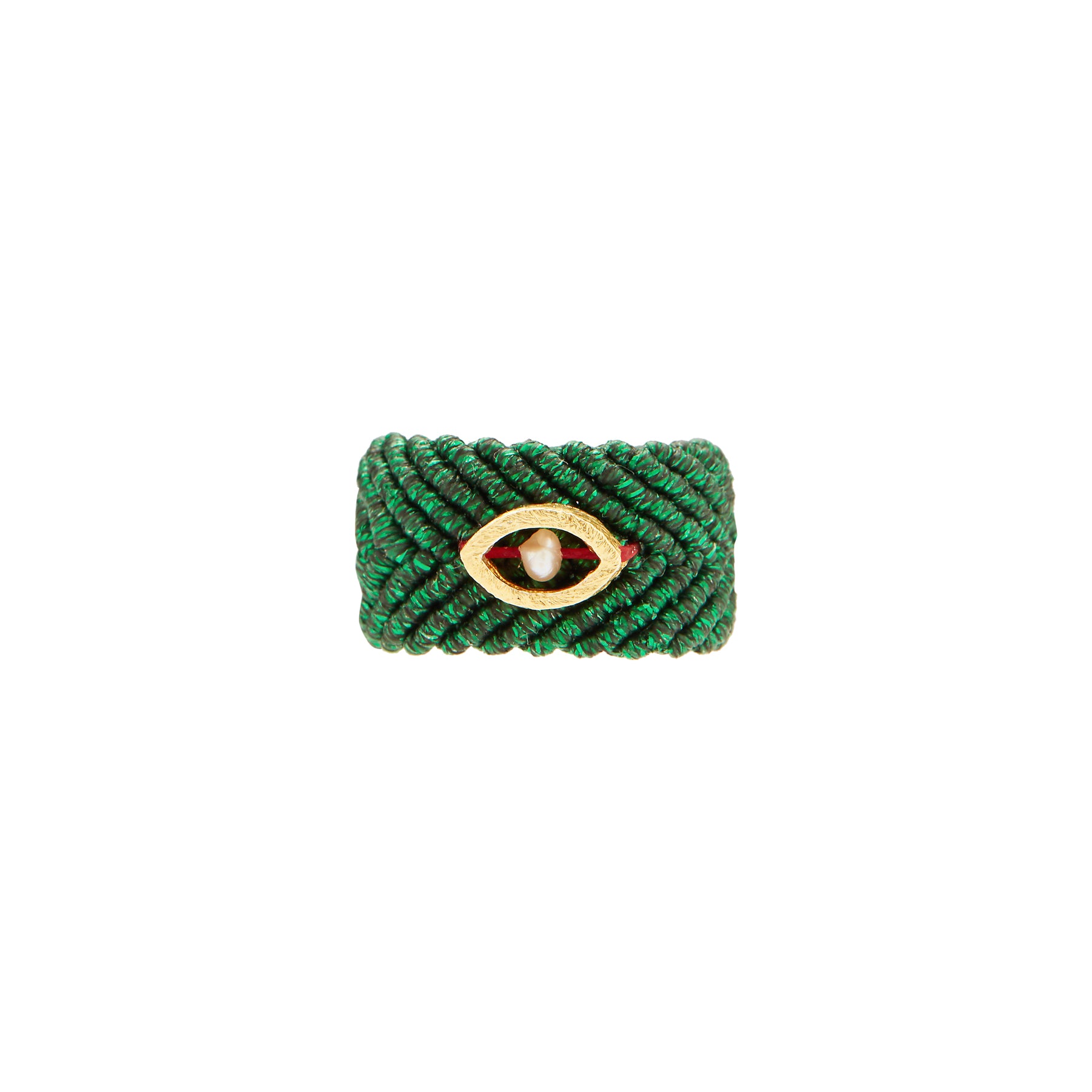 Anatolia Eye Ring Green(with pearl)