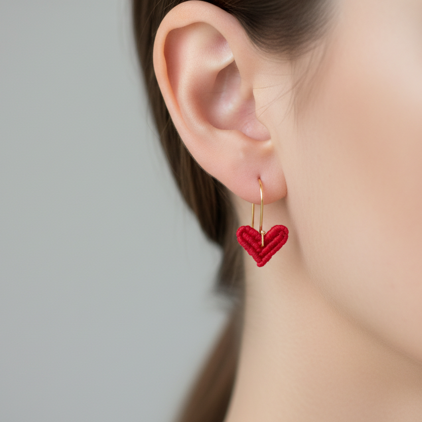 Love Macrame Earrings
