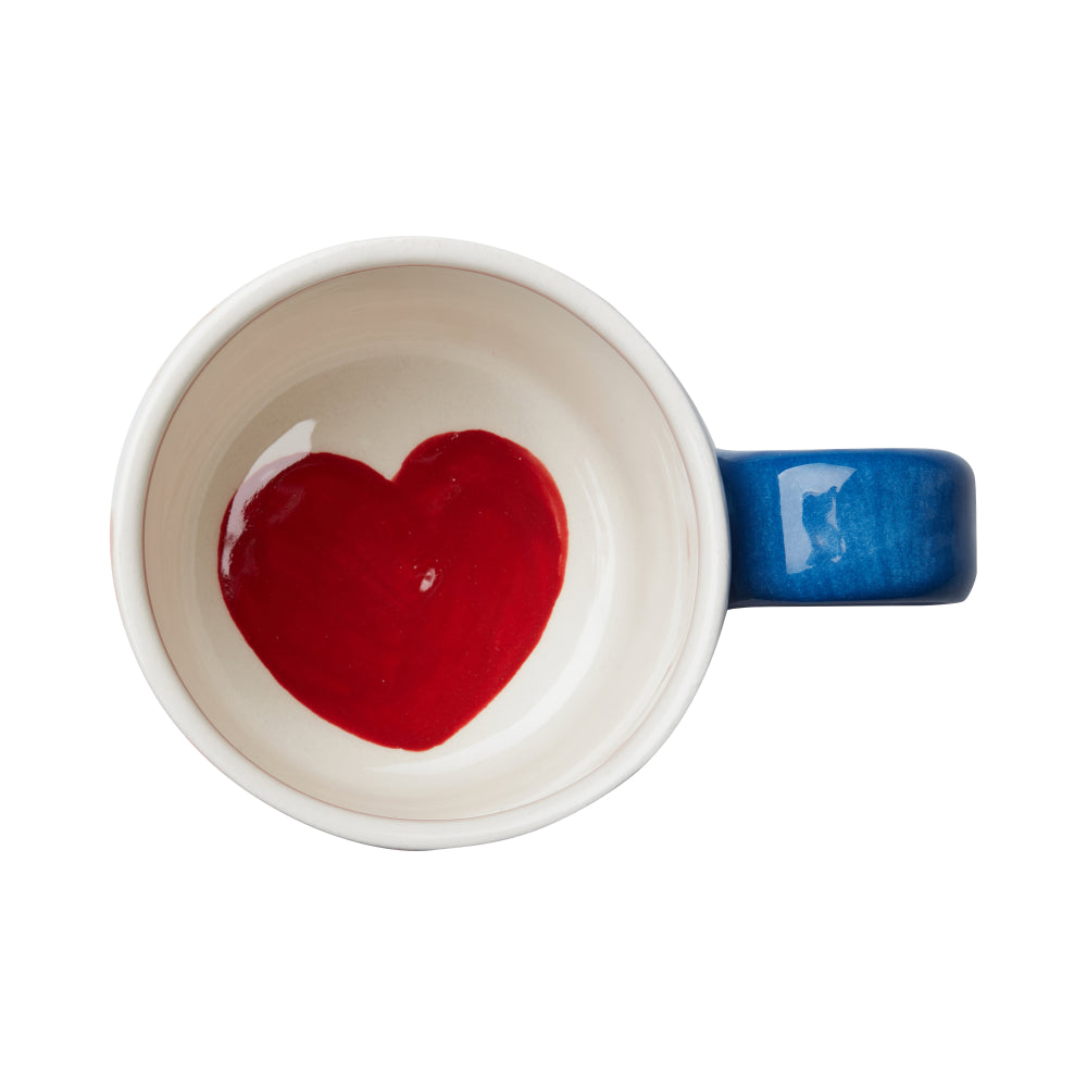 Small Love Stripes Mug(blue )