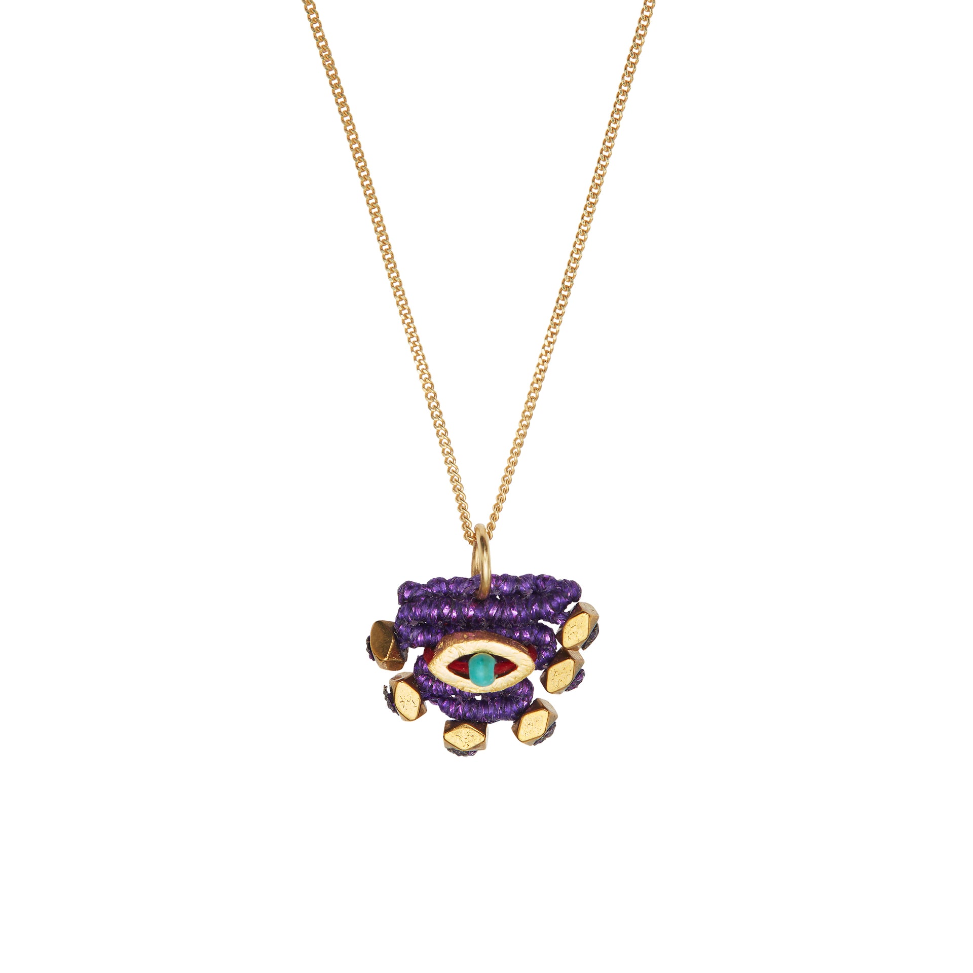Anatolia Eye Necklace Purple(S)