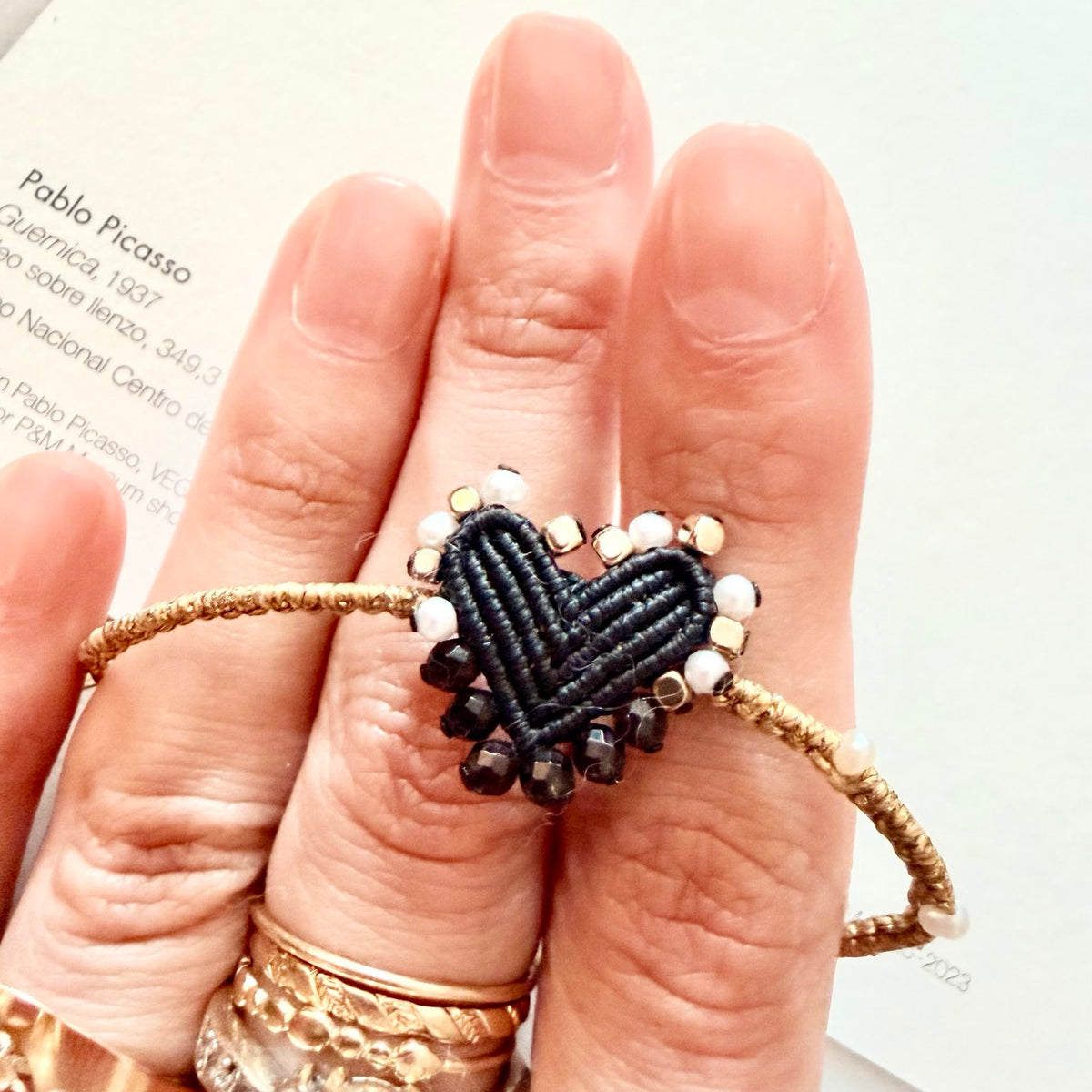 Reina Mia Black Bracelet