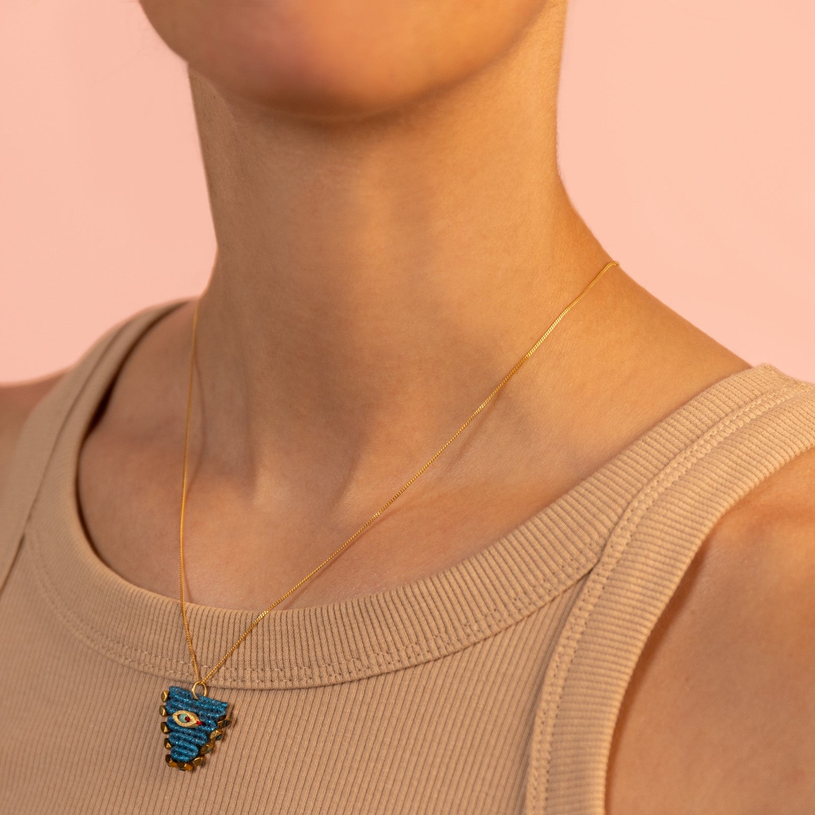 Anatolia Eye Necklace Petrol(M)