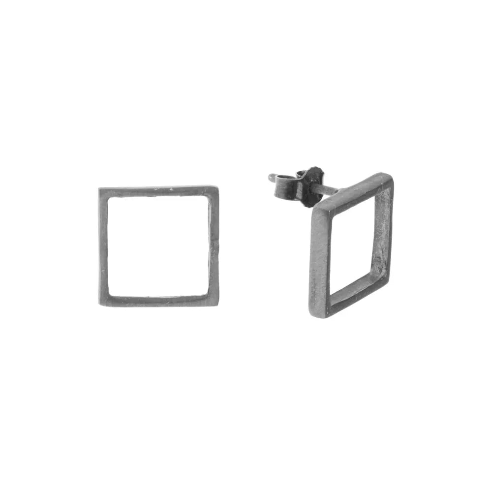 Square Earrings silver 925(S)