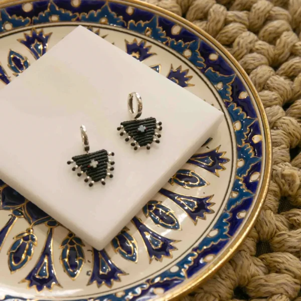 Anatolia Earrings silver 925 (Black)