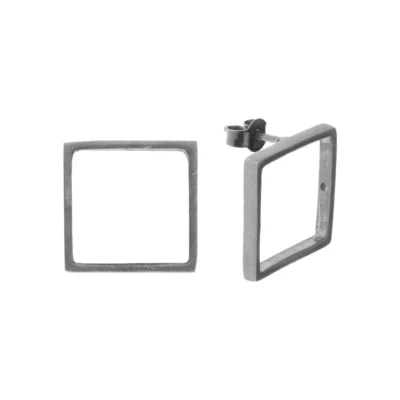 Square Earrings silver 925(large)