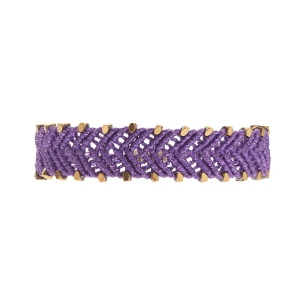 Purple glitter Faidra Bracelet(large)